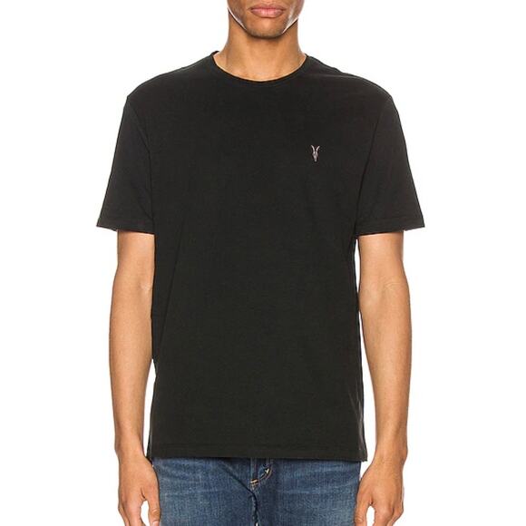All Saints Other - Allsaints Brace Tonic Crew Tee 100% Cotton Short Sleeve T-Shirt Black Medium
